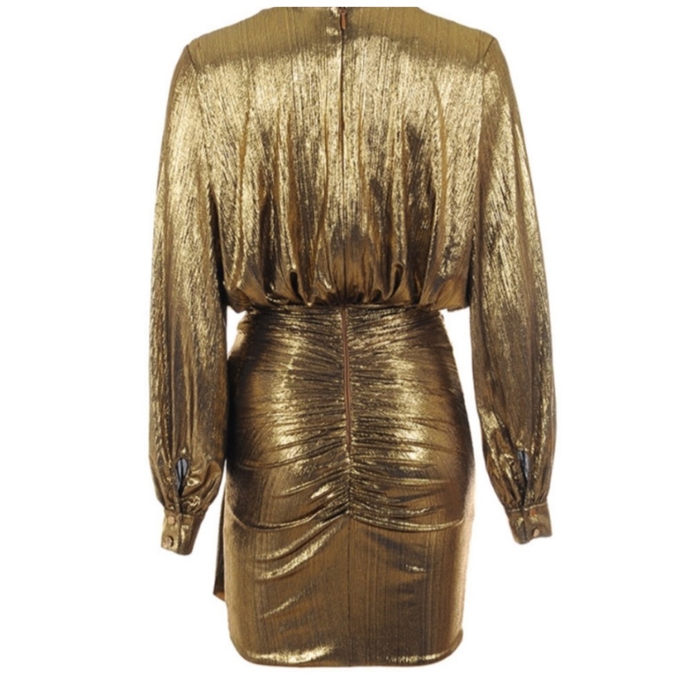 SOLD❌House of CB Metallic Bronze Dress - Picture 5 of 7